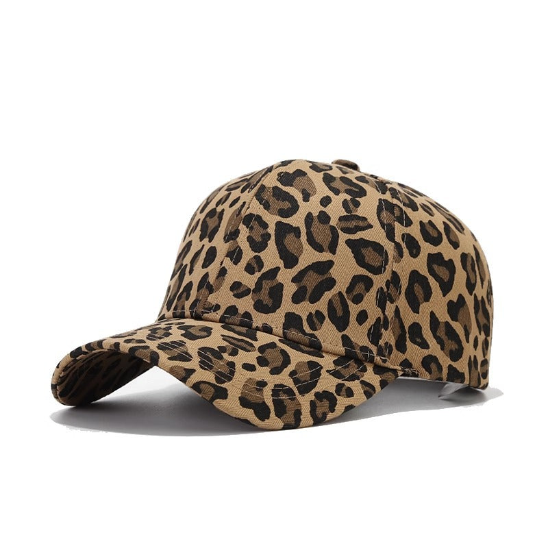 Wholesale Leopard print baseball cap peaked cap sun hat